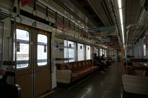 66계 전동차 "Tec1" 차량의 내부