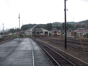 플랫폼에서 본 유치선의 모습 (2005년 8월)