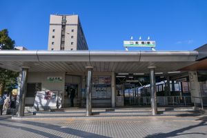 요로 철도 오가키역 역사 (2022년 1월)