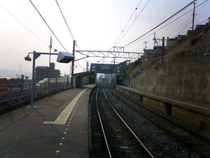 역 플랫폼 (2008년 2월)