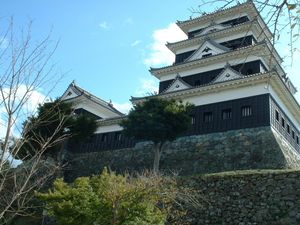 이노마루에서 본 천수와 다이도코로 망루