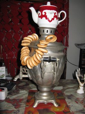 옛날 생산의 사모바르