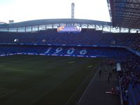 경기장에서 바라본 마라톤 타워