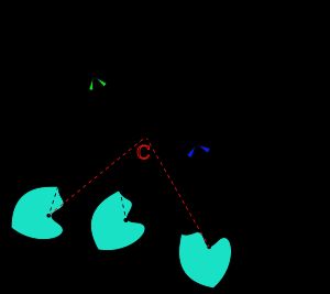 점 주위의 평면 회전에 다른 점 주위의 다른 회전이 뒤따르면 (이 그림에서와 같이) 회전 또는 평행이동이 된다.