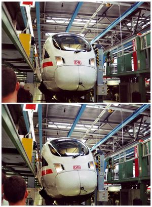 차체 경사 시험 ICE T