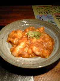 호르몬야키(돼지의 소장)