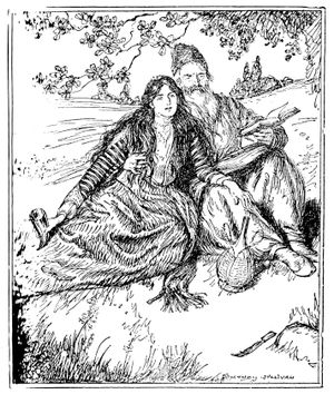 에드먼드 조셉 설리번이 피츠제럴드의 첫 번째 버전 11연을 삽화로 그린 작품