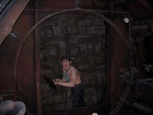 시티 앤 사우스 런던 철도의 수동 터널 굴착 묘사