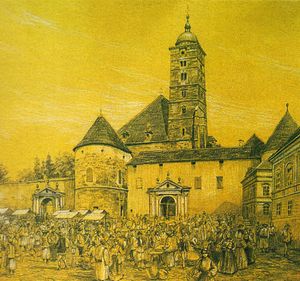 1880년 이전의 자그레브 대성당