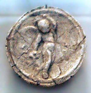 바그람의 석고 몰드. 큐피드를 그림