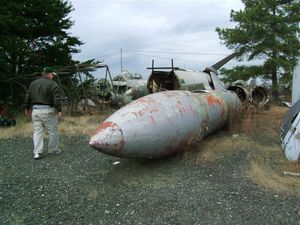 캐롤라이나 항공 박물관에 전시된, 복원되지 않은 마타도르 미사일