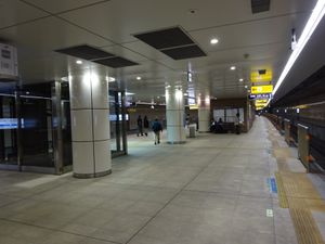 복복선화 후의 승강장(2019년 4월 7일)