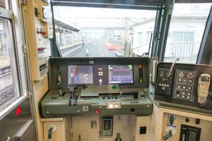 2022년 4월의 운전실 내부