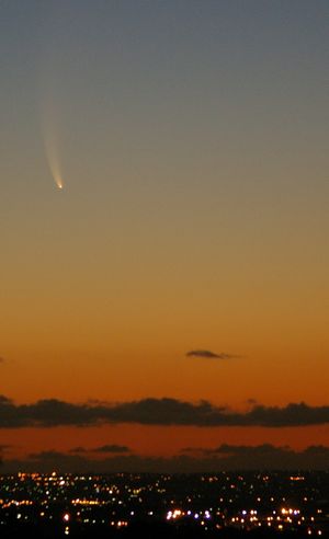 1월 17일 오후 9시 서호주 퍼스 상공