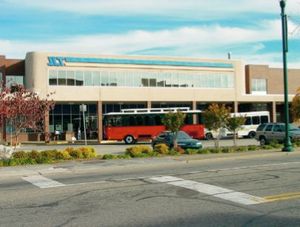 존슨 시티 시내의 대중교통 센터