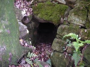 암거 배수 흔적