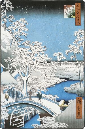 우타가와 히로시게가 1857년에 그린 타이코바시 다리