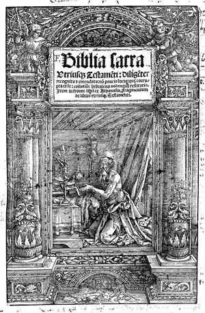 1523년판 불가타 성경 표지