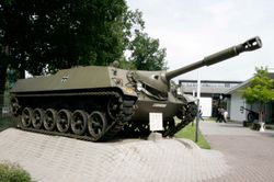 6개의 궤도륜을 가진 헨셸사(Henschel)의 시제차 prototyp HK 3/2. 뮌스터 전차 박물관 전시 차량