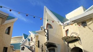 이탈리아풍 디자인의 거리