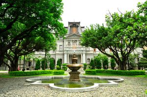 양풍 평면 기하학식 정원