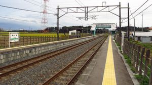 2017년 10월의 역 플랫폼