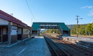 불통 전의 승강장 (2012년 10월)