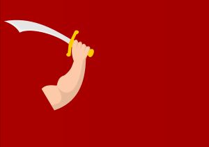 「피의 깃발」, 네덜란드 해적의 깃발.