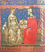 조반나 1세와 그녀의 할아버지 로베르 1세 국왕