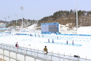 바이애슬론 센터에서 열리는 평창 패럴림픽 크로스컨트리 경기