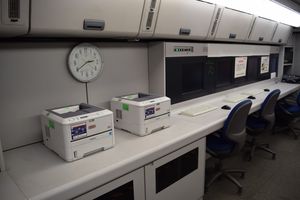 전기 측정에 사용되는 2호차 내부