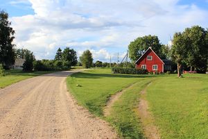 키흐누 섬의 시골길