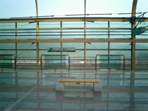 승강장 (로프형 스크린도어 설치 전)