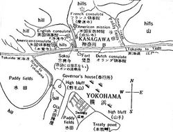 막말 가나가와슈쿠의 절은 임시로 서양 국가의 영사관으로 사용되었다.