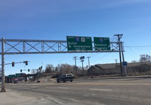 아이다호폴스의 15번 주간 고속도로와 국도 20호선의 분기점