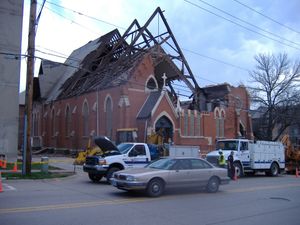 2006년 토네이도로 파괴된 세인트 패트릭 교회