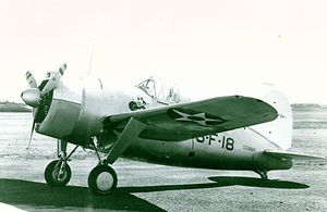 F2A-1해군 제3전투비행대(VF-3) 소속기1940년 촬영