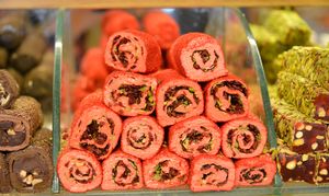 이스탄불 향신료 시장의 터키쉬 딜라이트