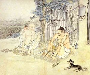 〈성하직구〉(盛夏織구), 무더운 여름에 돗자리를 짜다