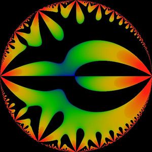  단위 원판에서 q에 대한 G_6의 허수 부분.