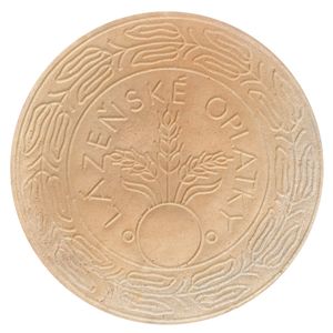 둥근 카를스바트 스파 웨이퍼.