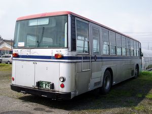 키타무라 제작소 차체 장착 차량의 후면 (곡면 유리 구성) 니가타 교통 P-LV314Q