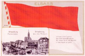 이중 언어 엽서.