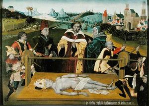 성 엘모의 순교, 네덜란드의 익명의 화가, 1474