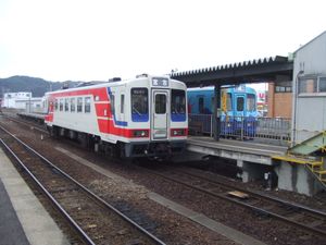 산리쿠 철도의 홈(2008년 12월)