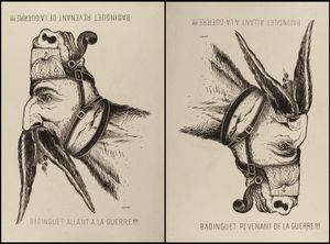 나폴레옹 3세를 소재로 한 프랑스 풍자화, 1870년