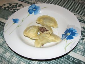 간 소가 든 바레니키