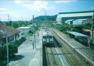 육교에서 촬영한 승강장