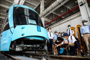 단하이 차량기지의 경전철