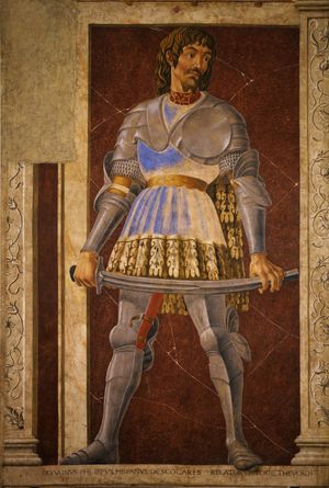 14세기 기사 피포 스파노, 용기사단의 구성원